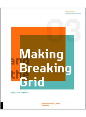 制作和打破网格  英文原版 Making and Breaking the Grid Third Edition A Graphic Design Layout Workshop 第三版 平面设计