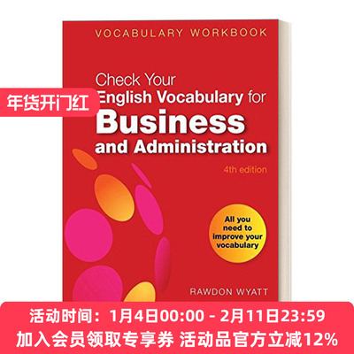 英文原版 Check Your English Vocabulary for Business and Administration 英语词汇能力自测+训练手册 商业与行政英语 英文版