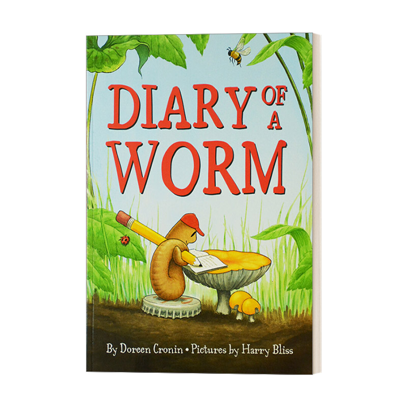 英文原版绘本 Diary Of A Worm 蚯蚓的日记 廖彩杏推荐儿童绘本 小学阶段绘本图画书 英文版 进口英语原版书籍