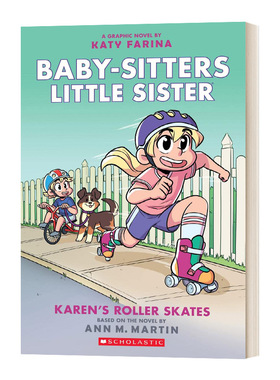 保姆俱乐部2 全彩漫画书 英文原版 Baby sitters Little Sister 2 Karen's Roller Skates 课外阅读书 英文版 进口英语原版书籍
