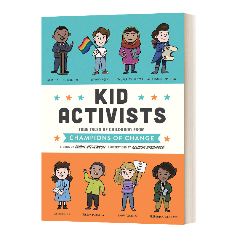 英文原版 Kid Activists 活动家童年趣事事 蓝思值960L 马丁路德金 海伦凯勒 英文版 进口英语原版书籍