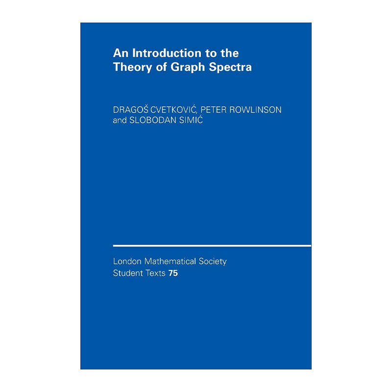 图谱论导论 英文原版 An Introduction to the Theory of Graph Spectra 伦敦数学会学生文本系列 英文版 进口英语原版书籍