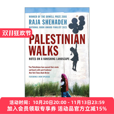 英文原版 Palestinian Walks 漫步巴勒斯坦 记录一片正在消失的风景 拉贾·舍哈德 英文版 进口英语原版书籍