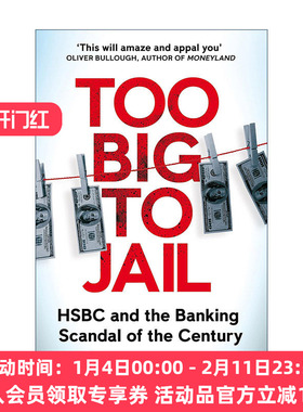 英文原版 Too Big to Jail 汇丰全球大案 大到不能进监狱 英文版 进口英语原版书籍