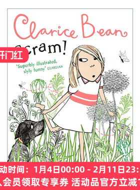 小豆芽成长系列 吓人的狗 英文原版 Clarice Bean — Scram! 儿童幽默成长章节小说 英文版 进口英语原版书籍