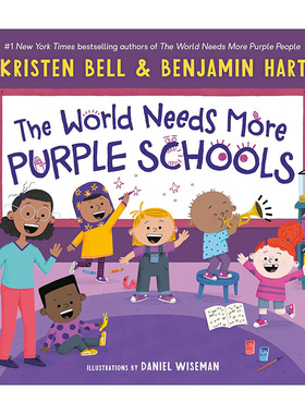 世界上需要更多紫色的学校 英文原版 The World Needs More Purple Schools My Purple World 儿童精装情绪绘本 进口英语原版书籍
