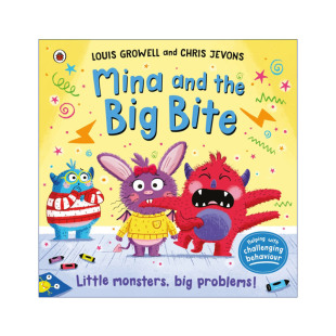Bite 书籍 Mina 进口英语原版 英文版 儿童情绪正向指导绘本 Big the and 英文原版 小怪兽米娜爱咬人