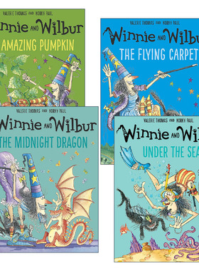 英文原版 Winnie and Wilbur 女巫温妮绘本4册 吴敏兰书单 儿童图画故事书 英文版 进口英语原版书籍