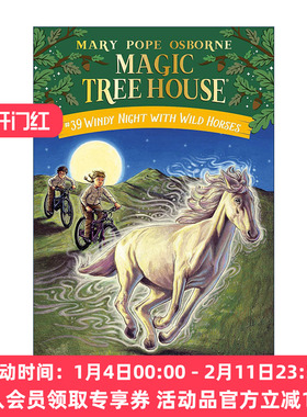 英文原版 Windy Night with Wild Horses Mth39 风夜野马 神奇树屋39 精装 英文版 进口英语原版书籍