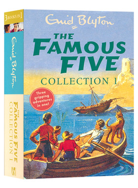 五个小伙伴历险记三合一故事集1-3 英文原版 The Famous Five Collection 英文版进口儿童英语章节小说 Enid Blyton 伊妮德布莱顿