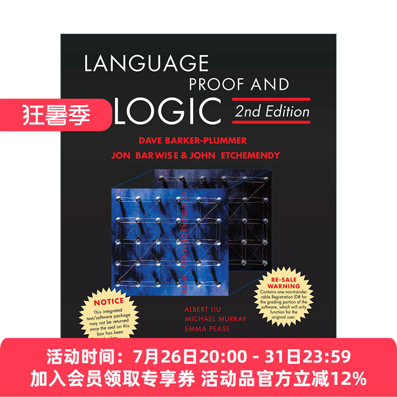 现货 英文原版 Language Proof and Logic 语言 证明与逻辑 第二版 计算机 信息技术 David Barker-Plummer 英文版 进口英语书籍
