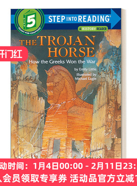 英文原版 Step Into Reading 5 - The Trojan Horse How the Greeks Won the War 特洛伊木马 希腊人如何赢得战争 进口英语书籍