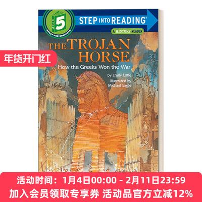 英文原版 Step Into Reading 5 - The Trojan Horse How the Greeks Won the War 特洛伊木马 希腊人如何赢得战争 进口英语书籍