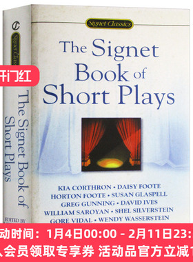 华研原版 美国短篇戏剧集 英文原版文学书 The Signet Book of Short Plays 田纳西威廉斯霍顿福特 英文版进口书籍