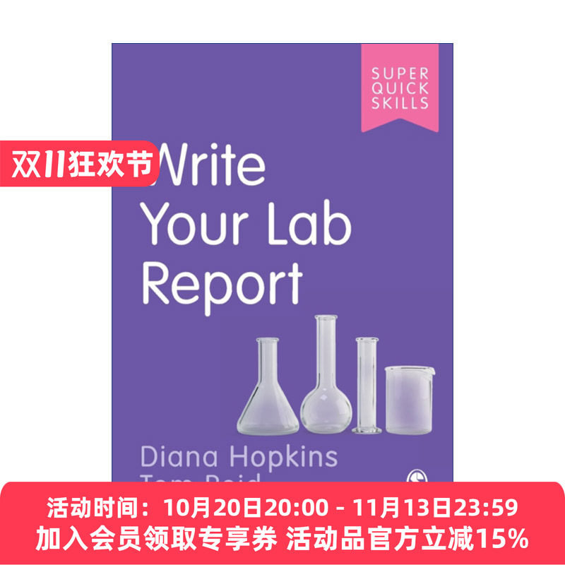 如何撰写实验报告 英文原版 Write Your Lab Report SAGE学术技能入门系列 英美大学本科生学术指南 英文版 进口英语原版书籍