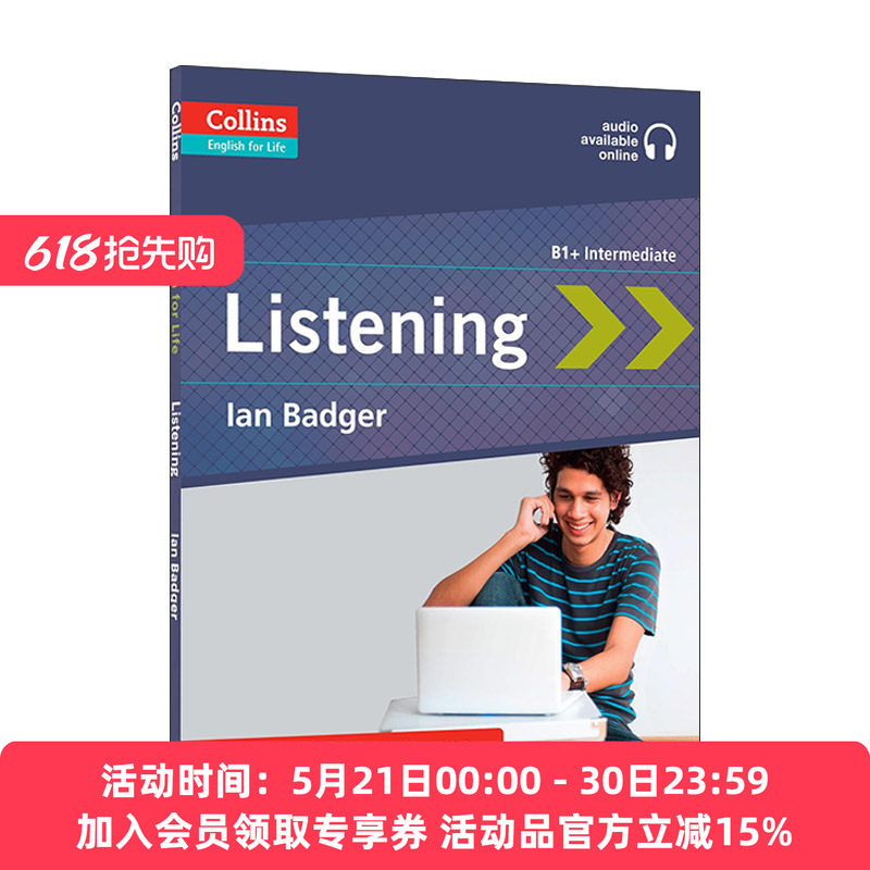 英文原版 Collins English for Life Listening B1+Intermediate 柯林斯生活中的英语 听力 中级B1+ KET考试 进口英语原版书籍