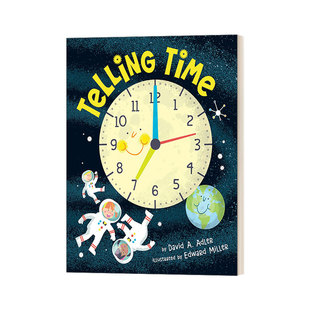 说说时间 英文原版绘本 Edward Miller Telling Time 儿童亲子知识科普启蒙绘本 6-9岁 David A. Adler 英文版 进口英语原版书籍