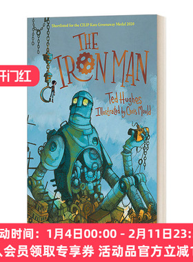 英文原版 The Iron Man 铁人 插图版 平装 泰德·休斯 英文版 进口英语原版书籍