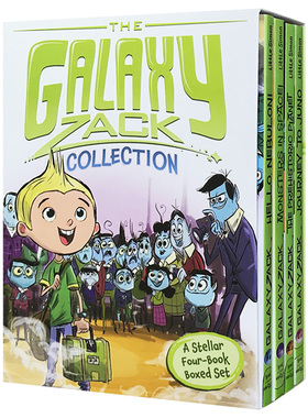 银河系扎克4册盒装 英文原版 The Galaxy Zack Collection 遨游宇宙探索冒险 进口儿童课外阅读书籍 英文版原版英语章节桥梁书