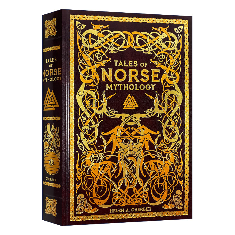 英文原版小说 Tales of Norse Mythology full-trim 北欧神话传说 皮革金边 精装豪华收藏版 巴诺经典 英文版 进口英语原版书籍