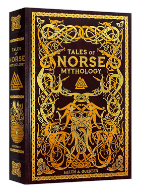 英文原版小说 Tales of Norse Mythology full-trim 北欧神话传说 皮革金边 精装豪华收藏版 巴诺经典 英文版 进口英语原版书籍