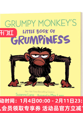 英文原版 Grumpy Monkey's Little Book of Grumpiness 暴躁猴的暴躁小书 纸板书 英文版 进口英语原版书籍