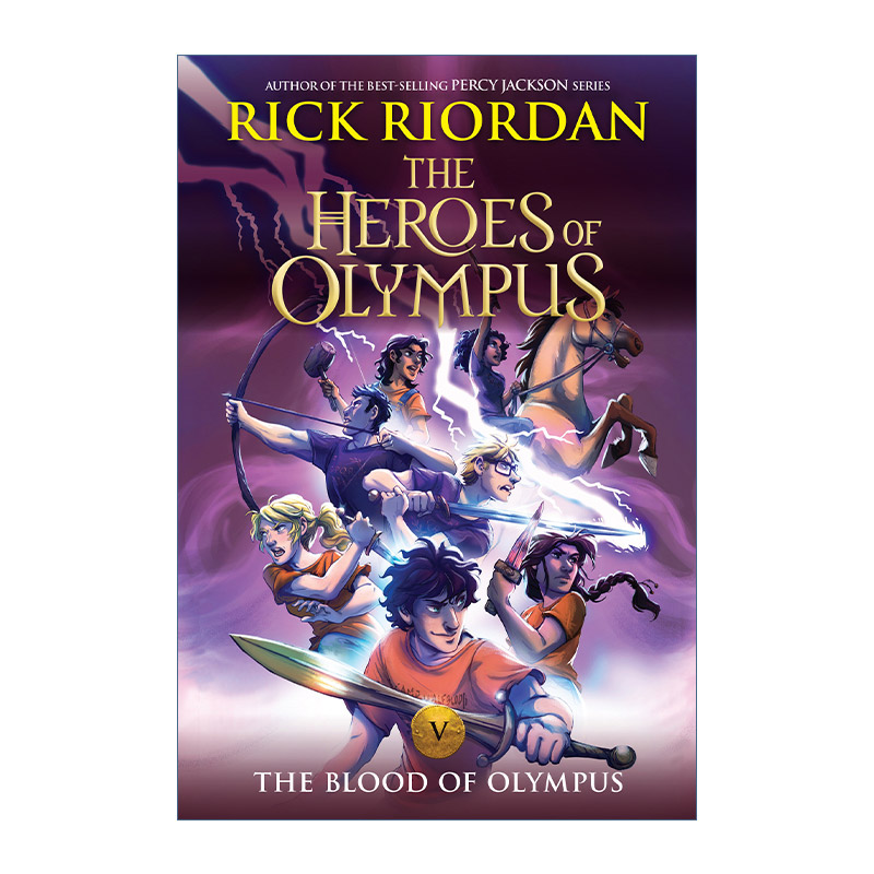 波西杰克逊第二季  英文原版 The Heroes of Olympus 05 奥林匹斯英雄系列5 奥林匹斯之血 新封面版 Rick Riordan 英文版 进口书籍