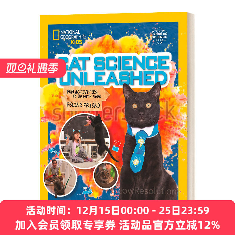 猫科学的释放 英文原版 Cat Science Unleashed 与你的猫朋友做有趣的活动 英文版 进口英语原版书籍