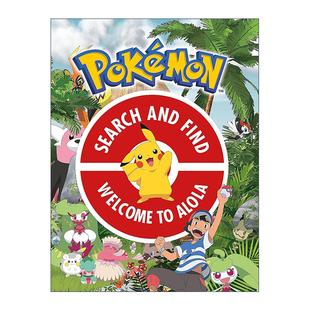 Alola Pokemon Welcome 英文原版 宝可梦找找看2 进口英语原版 and 英文版 Search 书籍 Find 儿童卡通动画益智游戏绘本
