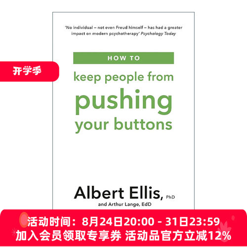 英文原版 How to Keep People From Pushing Your Buttons 我的情绪为何总被他人左右 英文版 进口英语原版书籍