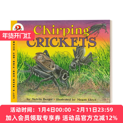 自然科学启蒙 英文原版 Let's Read and Find Out 2 Chirping Crickets L2 唧唧喳喳的蟋蟀 英文版 进口英语原版书籍