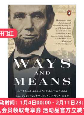 方法与手段  英文原版 Ways and Means 林肯和他的内阁以及内战的财政 历史 Roger Lowenstein 英文版 进口英语原版书籍