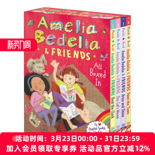 英文版 书籍 Amelia Friends 儿童桥梁章节小说 英文原版 Bedelia 进口原版 华研原版 英语课外读物 糊涂女佣和朋友们4册盒装