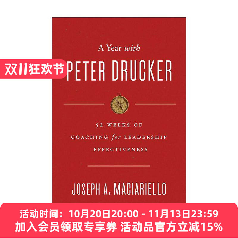 英文原版 A Year with Peter Drucker 我在彼得杜拉克身旁的一年 杜拉克的52周教练课 精装 英文版 进口英语原版书籍