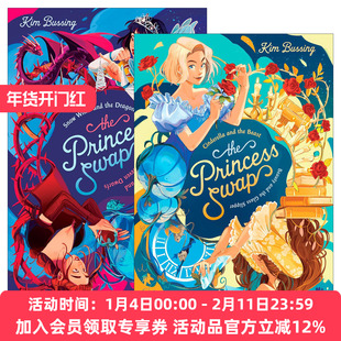英文原版 The Princess Swap 童话改编2册 Kim Bussing 儿童奇幻小说 英文版 进口英语原版书籍