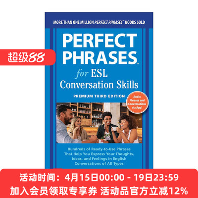 英文原版 Perfect Phrases for Esl 英语短语 对话技巧 第3版 英文版 进口英语原版书籍