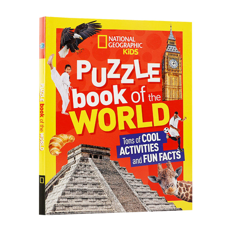 英文原版 National Geographic Kids Puzzle Book of the World 国家地理儿童 益智谜题系列 世界 英文版 进口英语原版书籍
