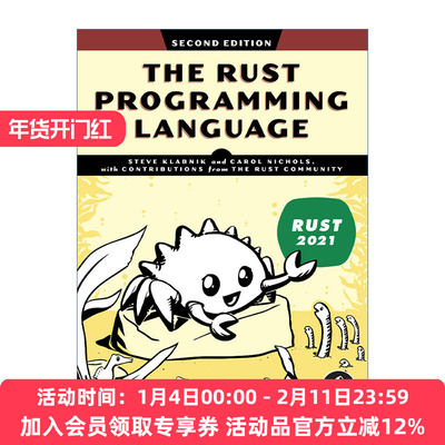 计算机编程语言 英文原版 The Rust Programming Language Rust权威指南 第二版Steve Klabnik 英文版 进口英语原版书籍