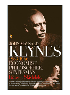 英文原版 John Maynard Keynes 凯恩斯传 Robert Skidelsky罗伯特·斯基德尔斯基英文版 进口英语原版书籍