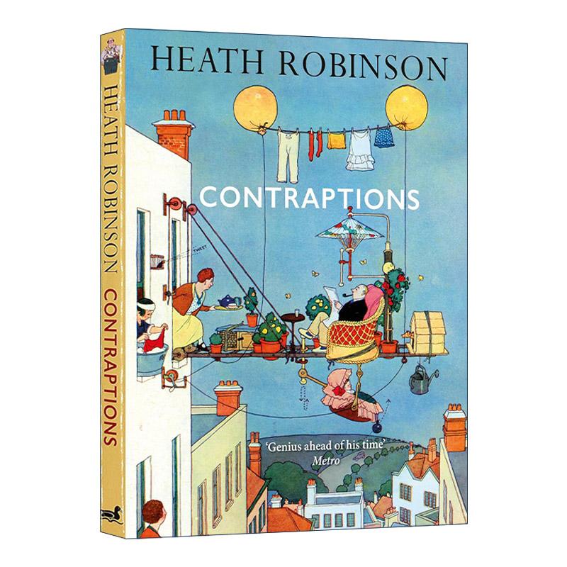 英文原版 Contraptions 小玩意儿 Heath Robinson荒诞插画精装 用复杂装置解决生活琐事 国外版手工耿 英文版 进口英语原版书籍
