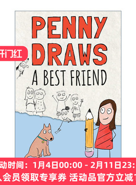 英文原版 Penny Draws a Best Friend 佩妮画了个好朋友 儿童小说 精装 谎言游戏作者Sara Shepard 英文版 进口英语原版书籍