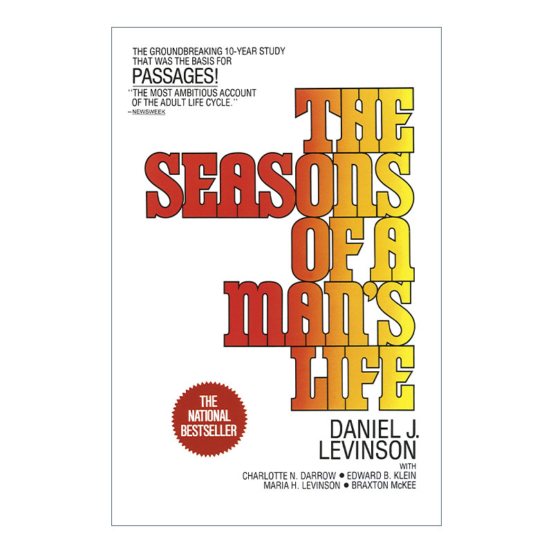 男人的生命四季 英文原版 The Seasons of a Man's Life 男性健康 Daniel Levinson 英文版 进口英语原版书籍