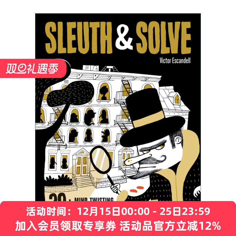 英文原版 Sleuth & Solve 20+ Mind-Twisting Mysteries 侦探解密 20个令人费解的迷题 互动推理游戏 精装 英文版 进口英语原版书