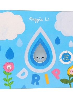 英文原版 Little Life Cycles Drip 生命周期 小雨滴 纸板书 英文版 进口英语原版书籍