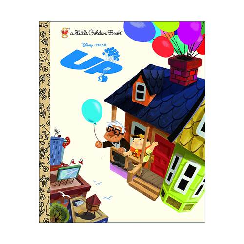 英文原版 Up Disney Pixar Up Little Golden Book 飞屋环游记 迪士尼 皮克斯 兰登书屋精装小金书 同名电影改编 进口英语原版书籍