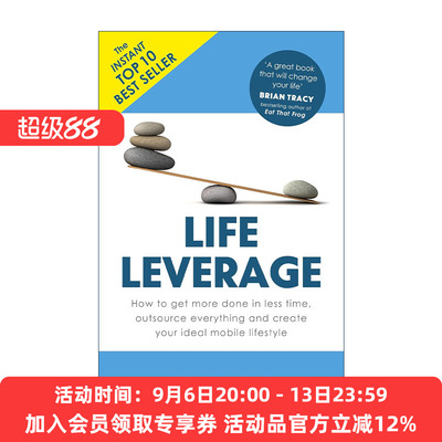 英文原版 Life Leverage 生活杠杆 短时间发挥大生产力 挣钱驾驭金钱作者 英文版 进口英语原版书籍
