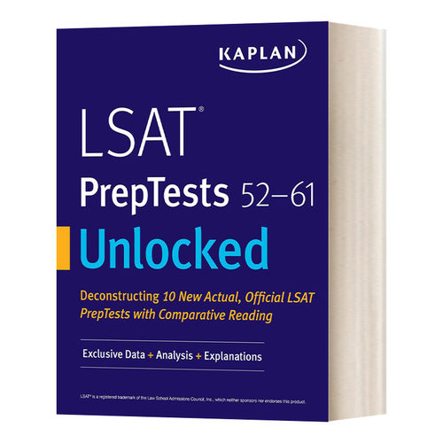 英文原版 LSAT PrepTests 52-61 Unlocked  美国法学院入学考试备考 52-61 英文版 进口英语原版书籍
