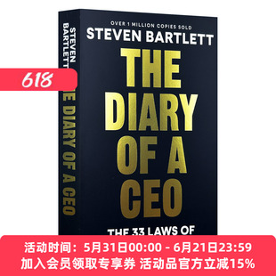 英文原版 The Diary of a CEO CEO日记 史蒂文·巴特利特的33条商业与生活法则 英文版 进口英语原版书籍