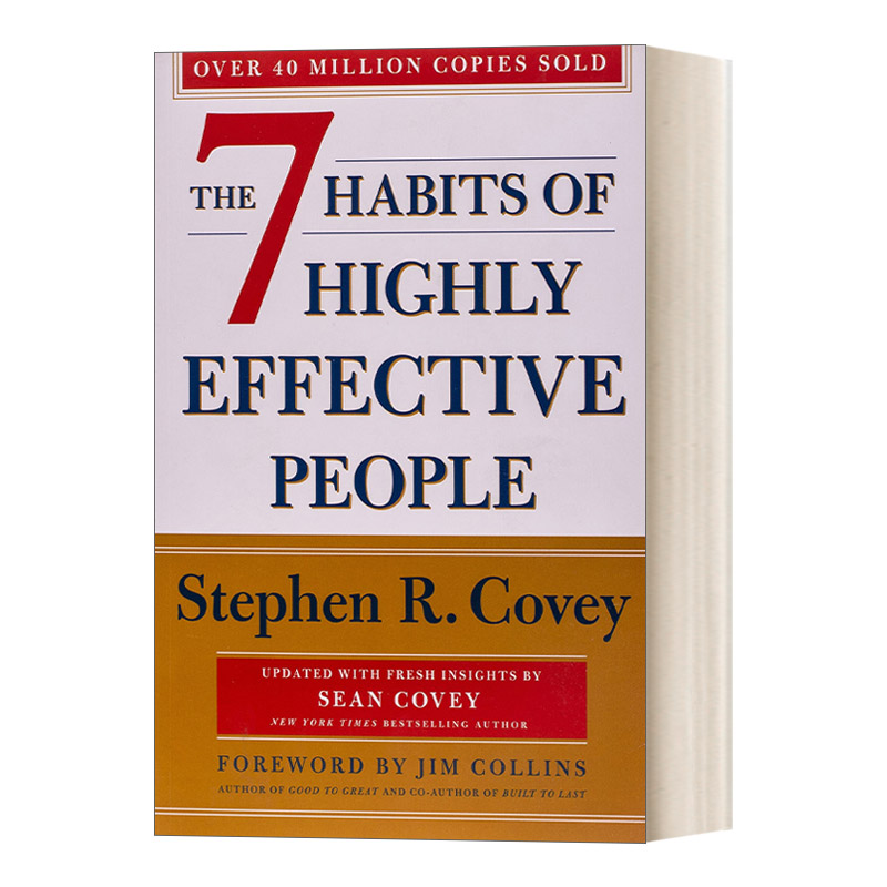 英文原版 The 7 Habits Of Highly Effective People高效能人士的七个习惯 30周年版英文版进口英语原版书籍