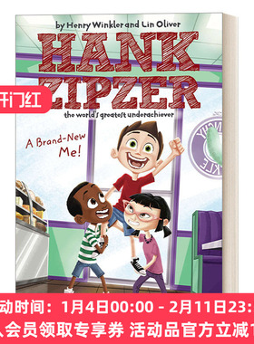 英文原版 Hank Zipzer 17 A Brand-New Me 汉克历险记17 一个全新的我 青少年幽默搞笑校园成长章节小说 英文版 进口英语原版书籍